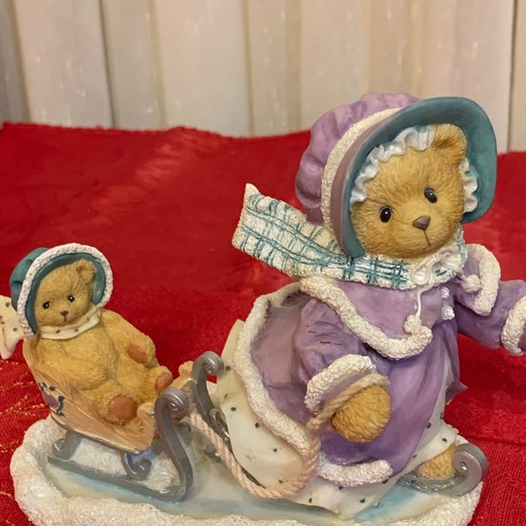 Cherished Teddies - Gretchen - Winter Brings A Season of Joy - Sleigh Riding - Picture 6 of 8
